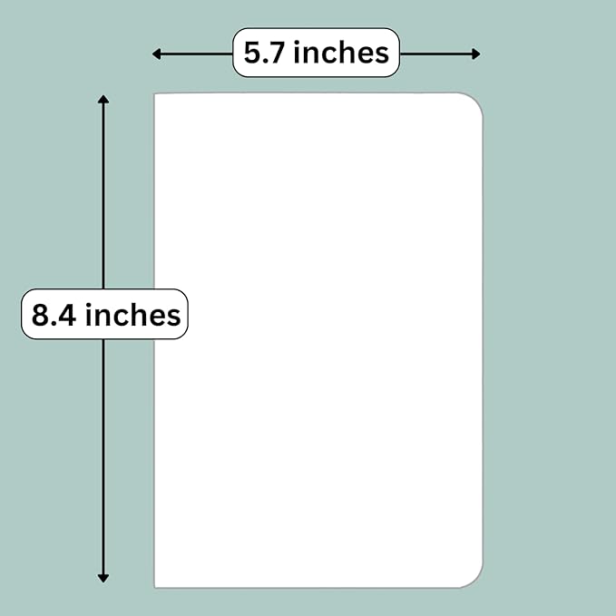 RICCO BELLO Hardcover Dot Grid Journal Notebook, Lay Flat Design, Pen Holder, 5.7 x 8.4 inches, Thick 160 gsm Paper, 80 sheets/160 pages (Green Leaves)