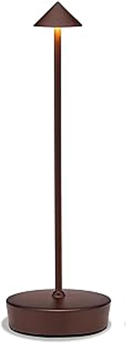 Rusty Cordless Rechargeable Table Lamp 7200mAh Portable Touch Control Led Waterproof Rust Table Lamp for Bedroom Reading