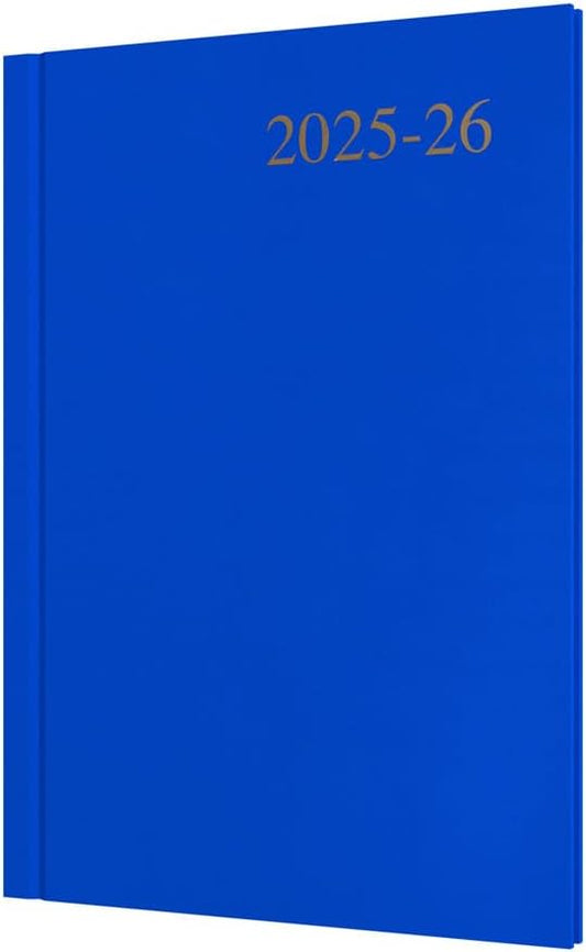 Collins 'Essentials' 12 Month Mid/Academic Year Planner, July 2025-July 2026 - ESSA53M.60-2526 - Week-to-View Diary, A5 Hard Cover, Blue