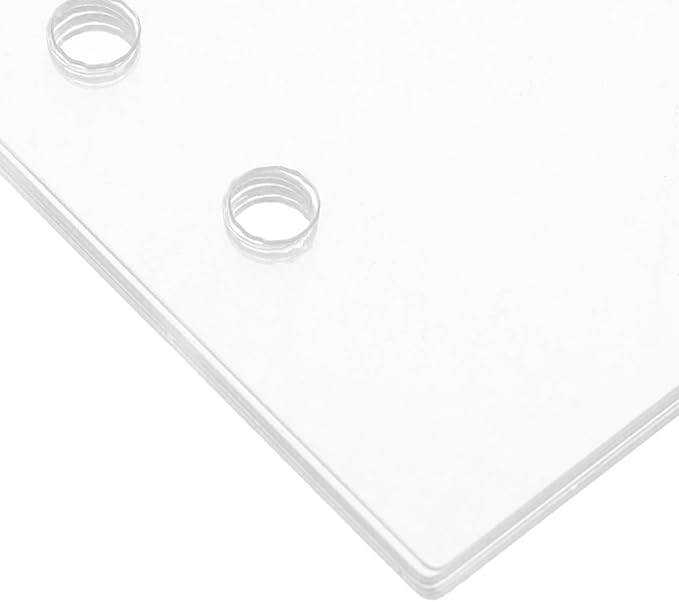 Housoutil A5 Acrylic Notebook Binder Insert, 6PCS Clear Binder Dividers with Tabs, Sturdy Plastic Refillable Sheets for DIY Journal and Office Use, 6 Hole Punch