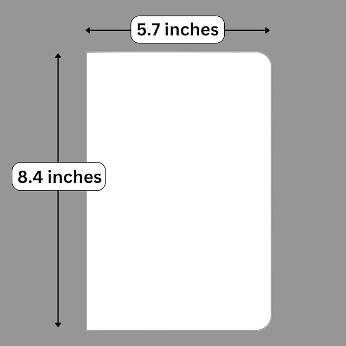 RICCO BELLO Hardcover Dot Grid Journal Notebook, Lay Flat Design, Pen Holder, 5.7 x 8.4 inches, Thick 160 gsm Paper, 80 sheets/160 pages (Dark Brown)