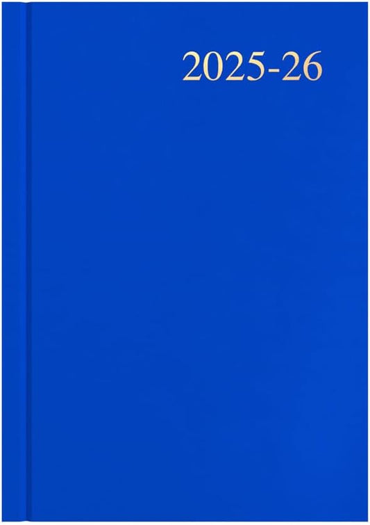 Collins 'Essentials' 12 Month Mid/Academic Year Planner, July 2025-July 2026 - ESSA53M.60-2526 - Week-to-View Diary, A5 Hard Cover, Blue