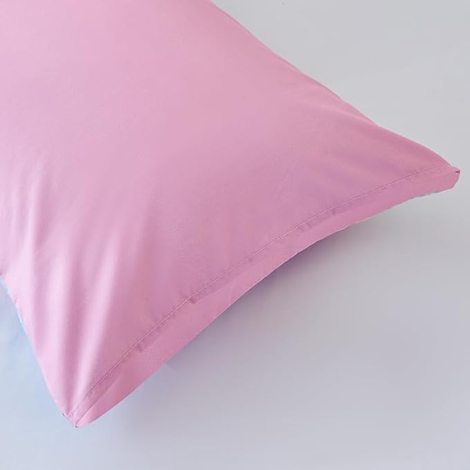 Pink Twin Bedding Sets,7PCS Girls Comforter Sets,Pink Comforter,Girls Bed Sets Twin,Bed in a Bag with Flat Sheet and Fitted Sheet,Pillowcases,Cushions for Kids