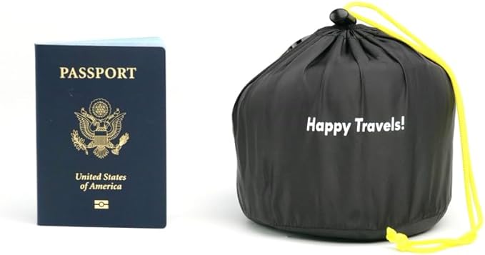 C CUSHION LAB Travel Pillow, Award-Winning Patented Ergonomic Design for Chin & Neck Support Memory Foam Neck Pillow, Compact Airplane Pillow for Traveling, Flight, Car (Spark, Large)