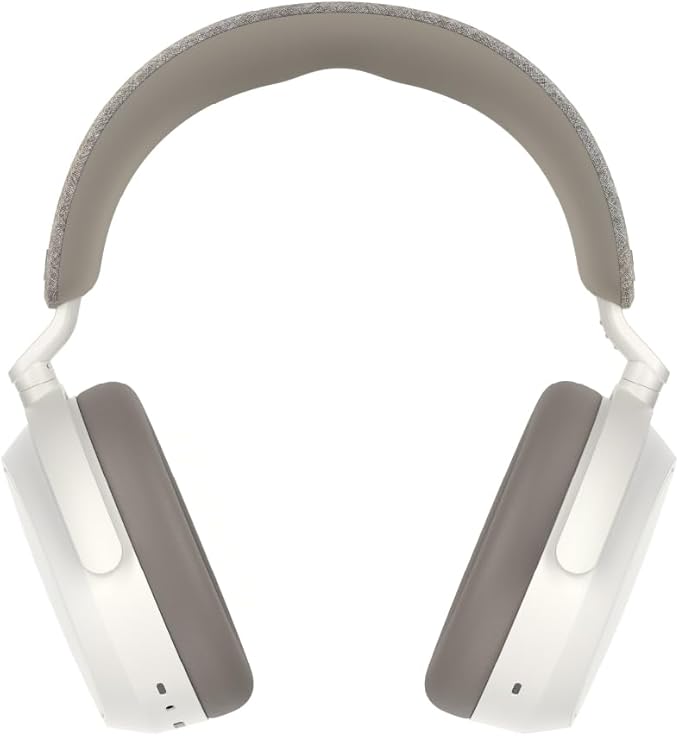Sennheiser Consumer Audio Momentum 4 Wireless Headphones - Bluetooth Headset for Crystal-Clear Calls with Adaptive Noise Cancellation, 60h Battery Life, Customizable Sound, White (509267)