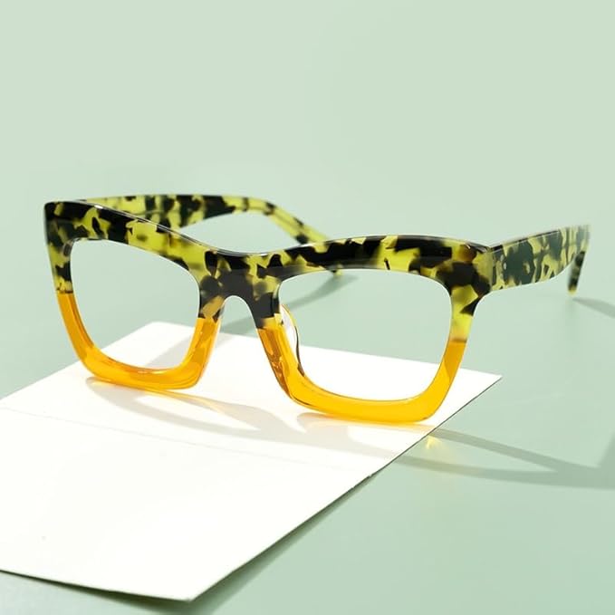 VOOGLAM Stylish Rectangle Blue Light Blocking Glasses for Women Anti Eyestrain Dry Eyes Eyewear Sienna