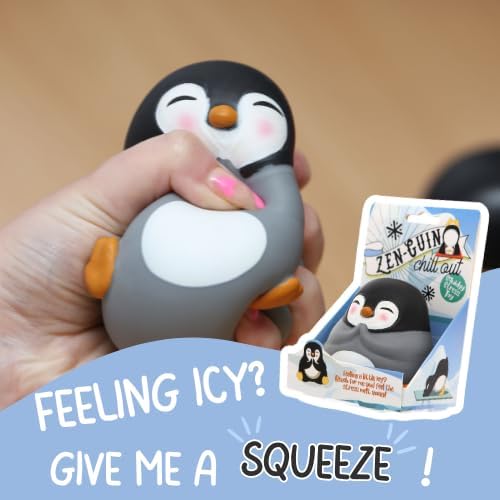 Boxer Gifts Zenguin Cute Stress Ball for Adults – Funny Penguin Gift & Anxiety Relief Toy – Fun Desk Supplies