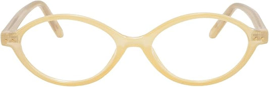 TIJN Olisa Blue Light Blocking Glasses for Women Men,Oval Glasses Frame Bluelight Glasses for Gaming/Computer/Screen