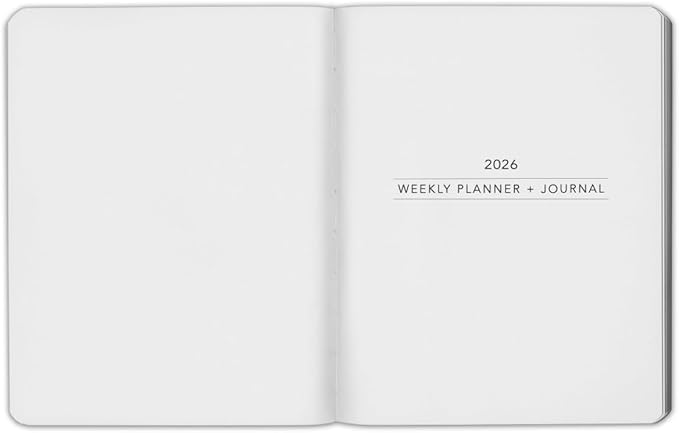 Harbor Weekly Journal Notebook Planner 2025-2026 - Lined, Durable Faux Leather, Softcover, 176 Quality Pages, For Men and Women, For Writing, Work & Travel, Cambridge Flamingo - 9x7"