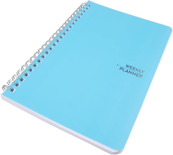 Craft County Weekly Planner – Undated Spiral Bound Planner Covering 52 Weeks – Keep Track of All Your Projects – Teal