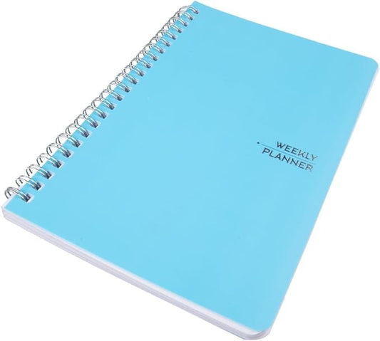Craft County Weekly Planner – Undated Spiral Bound Planner Covering 52 Weeks – Keep Track of All Your Projects – Teal