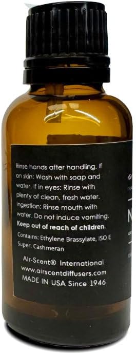 AirScent Hotel Diffuser Oil No. 1035 Inspired by Gramercy Park's Cade 26 Santal Blend - Fragrance Oil for Ultrasonic and Waterless Diffusers and Crafting - 30 mL, 1 fl oz Glass Bottle with Dropper