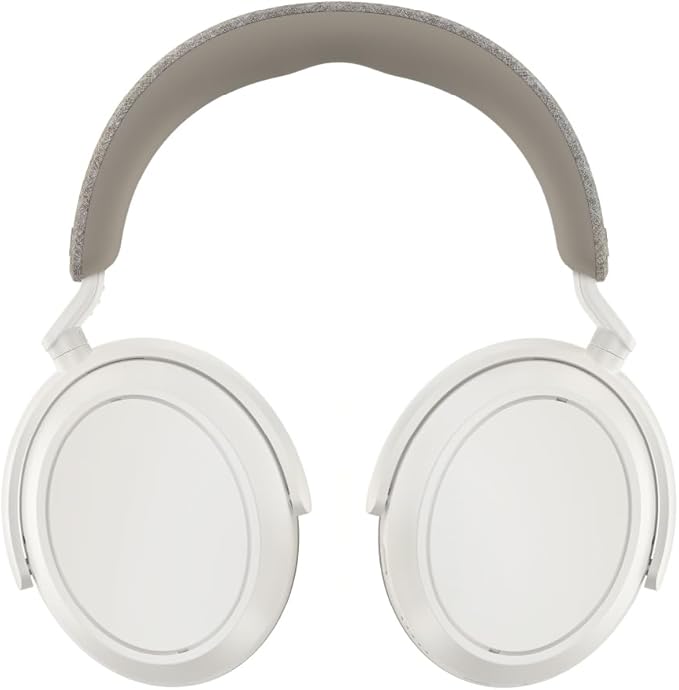 Sennheiser Consumer Audio Momentum 4 Wireless Headphones - Bluetooth Headset for Crystal-Clear Calls with Adaptive Noise Cancellation, 60h Battery Life, Customizable Sound, White (509267)