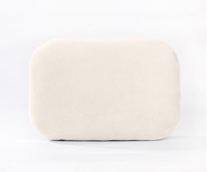 Beige Lumbar Support Pillow for Car Driving Seat Soft Latex Lower Back Support Relax Home Desk Office Accessories Chair Cushion Pain Relief