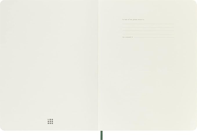 Moleskine Classic Notebook, Soft Cover, XL (7.5" x 9.5") Dotted, Myrtle Green, 192 Pages