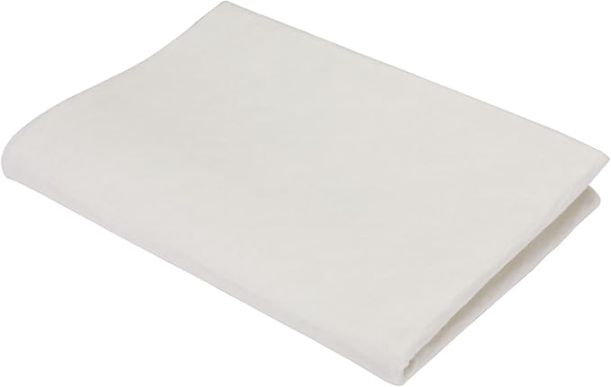 MEGREZ Chinese Calligraphy Drawing Felt Mat, Sumi Xuan Paper Painting Felt Desk Pad for Chinese Calligraphy Writing Japanese Drawing, White, 19.6 x 27.5 inch (50 x 70cm)