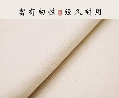 MEGREZ Chinese Calligraphy Drawing Felt Mat, Sumi Xuan Paper Painting Felt Desk Pad for Chinese Calligraphy Writing Japanese Drawing, White, 31.5 x 47.2 inch (80 x 120cm)