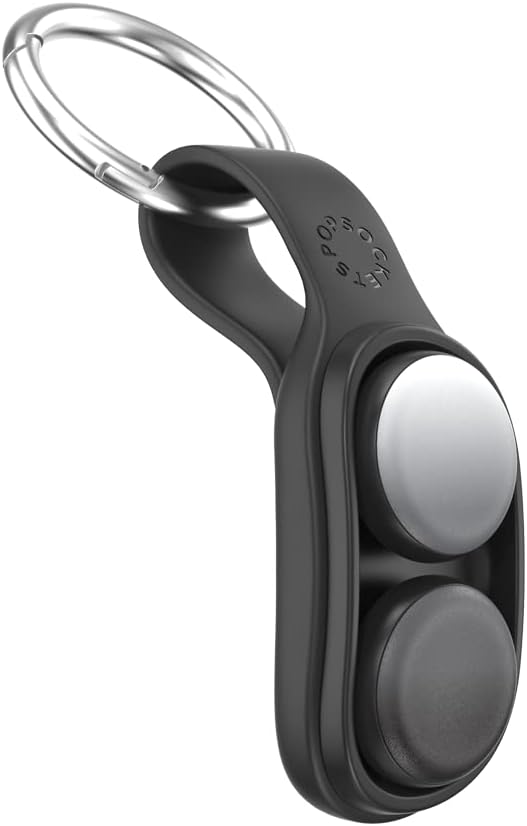 PopSockets PopPuck – Magnetic Fidget Toy for Adults & Kids, Trick Magnet, Sensory Toy for Stress Relief & Focus - Black Flip