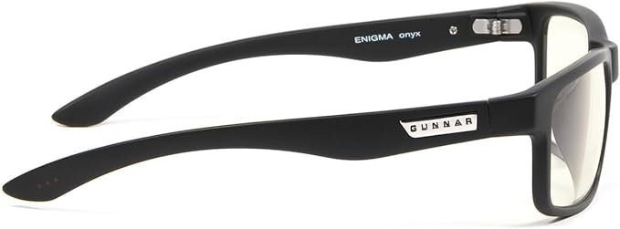 GUNNAR - Premium Gaming and Computer Glasses - Blocks 35% Blue Light - Enigma, Onyx, Clear Tint
