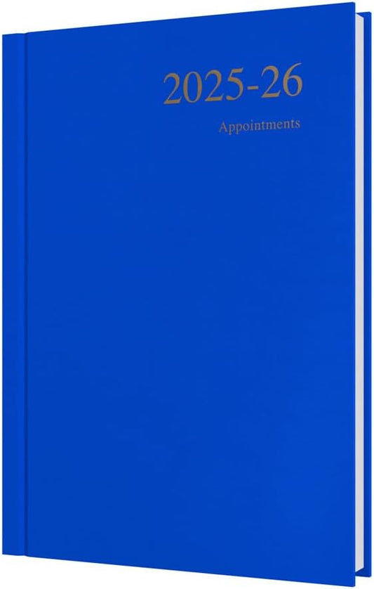 Collins 'Essentials' 12 Month Mid/Academic Year Planner, July 2025-July 2026 - ESSA51M.60-2526 - Day-to-Page Appointments Diary, A5 Hard Cover, Blue