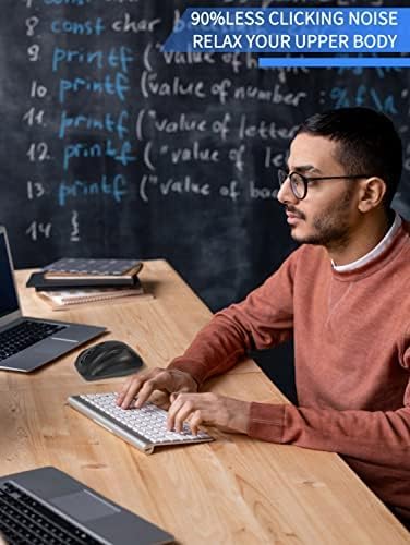 JJK Censi Newtral Ergonomic Mouse,Vertical Wireless Mouse - 2.4GHz Optical Vertical Mice : 3 Adjustable DPI 800/1200/1600 Levels