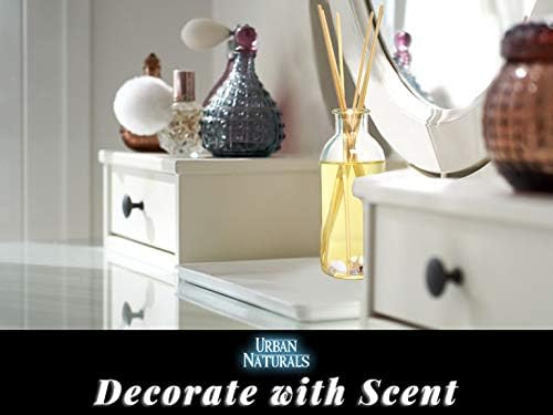 Urban Naturals Ocean Mist & Sea Salt Reed Diffuser Set | Made with Essential Oils & Real Botanicals | Decorative Air Freshener for Large Rooms | Beautiful Home Décor Makes a Great Gift