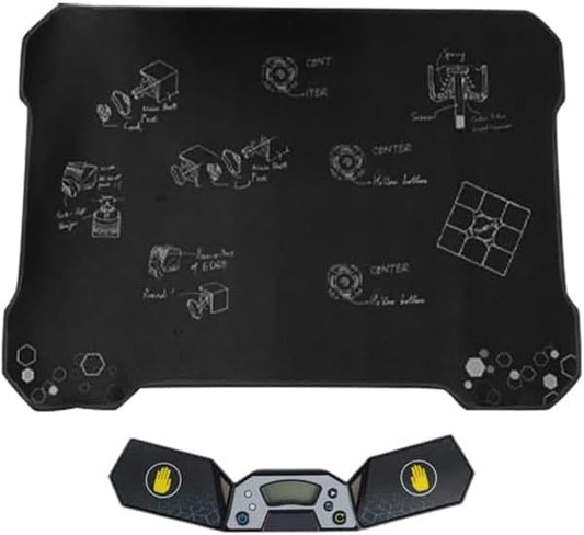 Timer with Mat for Professional Athletics, Touch Control Timer with Display, Timer for Cube Race Stack Competition a Great Gift for Boys and Girls