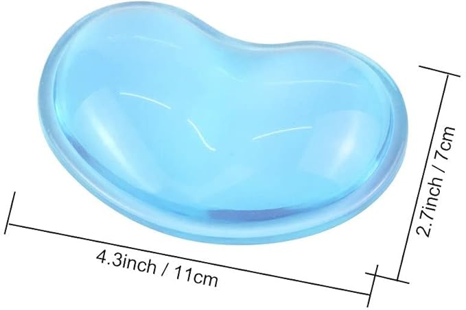 Gel Keyboard & Mouse Wrist Rest Set - Keyboard Wrist Rest Pad & Mouse Support for Office Gaming Pad Computer Laptop Ergonomic Comfortable Pain Relief- Pad Set (Mouse Support Only)