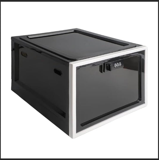 2 Pack Medicine Box with Combination Lock,Lock box for Medication Safe Storage Cabinet, Large Lockable Locker Container for Food,Snacks,Phone Jail,Toys,Marker Organizer,School Lockers Shelf