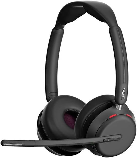 EPOS Impact 1060T ANC Adaptive Noise Cancelling Wireless Headset for PC with Active Noise Cancellation, AI Mic, Super Wideband Audio, Bluetooth, Wireless Charging, Microsoft Teams Certified