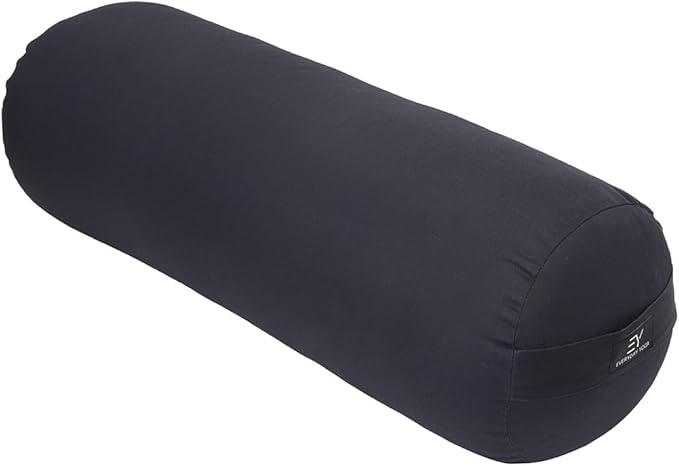 Everyday Yoga Premium Bolster, Meditation Pillow, Super Soft & Lightweight with Carry Handle - Firm Support for Restorative Yoga, Multi-color