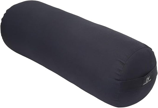 Everyday Yoga Premium Bolster, Meditation Pillow, Super Soft & Lightweight with Carry Handle - Firm Support for Restorative Yoga, Multi-color