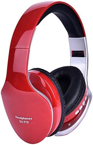 Wireless Foldable Gaming Headphones - Red