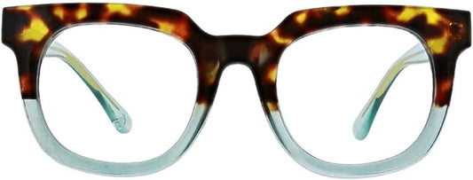 Peepers by PeeperSpecs Women's Oprah's Favorite Things Showbiz Square Blue Light Blocking Reading Glasses