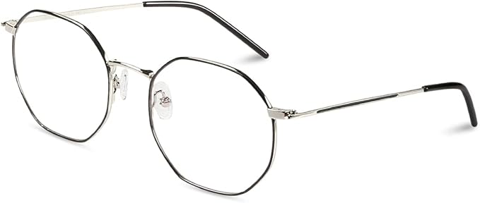 DUCO Small Round Blue Light Glasses For Women Men Blue Ray Blocking Glasses 8215