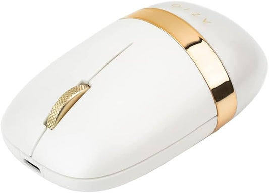 Azio IZO Wireless Optical Mouse - Bluetooth 3.0 & 5.0/2.4G RF-USB, Ambidextrous Design, PixArt PAW3212 Sensor, 1000/1600/2400 DPI, Rechargeable, PC & Mac
