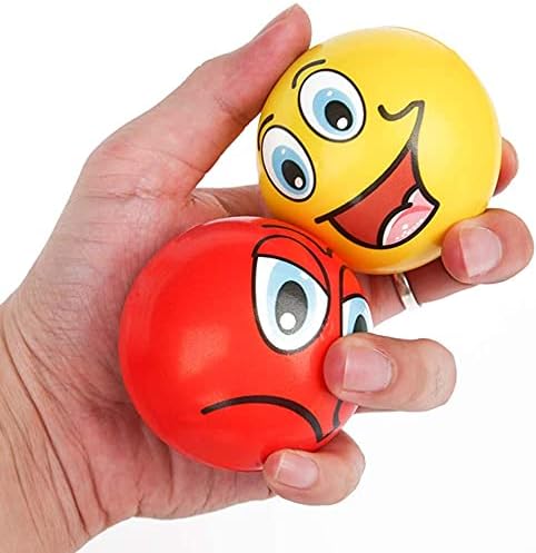 24 Pack - Mini Soft Foam Squeeze Balls, 2.5" Toy Stress Relief Bulk Educational Novelties for Kids, School, Classroom, Party Favors, Rewards (Multicolored (2.5"))