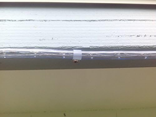 LOKMAN 100 Pack 3/8 Inch Rope Light P-Style Mounting Clips with Compatible Stainless Steel Pan Head Phillips Screws