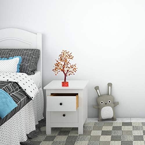 FASHIONZAADI Tiger Eye Crystal Tree, Reiki Gifts - Gemstone Tree - Spiritual Crystal Chakra Decor - Gifts for Women