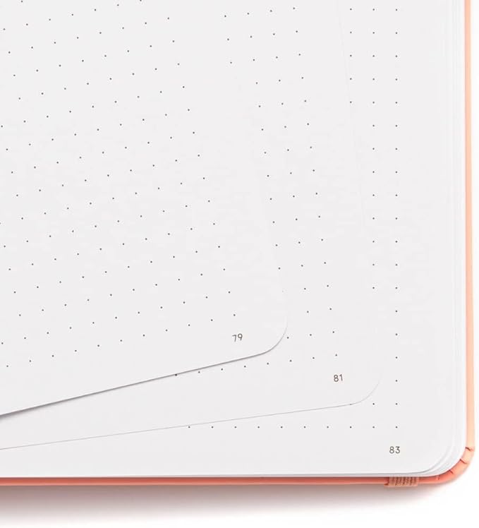 Yop & Tom Bullet Dotted Journal (A5) - Hummingbird - Dot Grid Notebook With Extra Thick Paper (160 GSM) - Burnt Orange