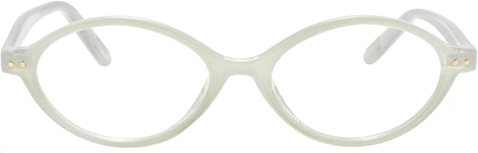 TIJN Olisa Blue Light Blocking Glasses for Women Men,Oval Glasses Frame Bluelight Glasses for Gaming/Computer/Screen