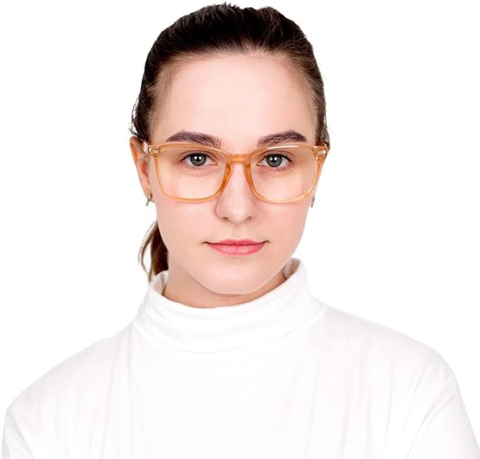 YEIN Bifocal Reading Glasses with Blue Light Blocking Lenses, Bifocal Reader for Women and Men, Vintage Square frame with Spring Hinge (+0.50/+2.50 magnification)