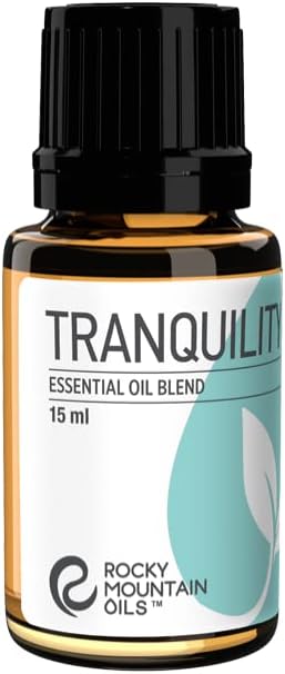 Rocky Mountain Oils Tranquility Essential Oil Blend - Essential Oils for Diffuser, Topical, and Home - Essential Oils to Promote Restful Nights - 15ml