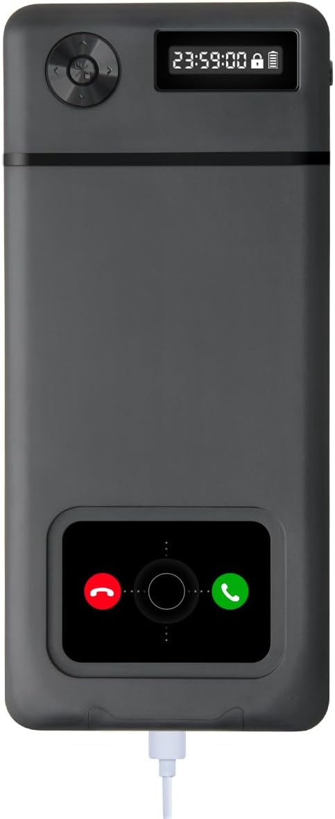 Phone Lock Box with Timer,Phone Lock Box,90 Days of Continuous Use,Quiet Mode,2 Charging Ports,Excessive Games,Mobile Phone Addiction