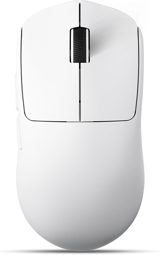 EWEADN X23Pro Wireless Gaming Mouse, 2.4G/BT5.0/USB-C Esports Gaming Mouse, 49g Lightweight Mouse Gaming, 12000 DPI Wireless Mouse with 6 Programmable Buttons,for Laptop/PC/Mac, White