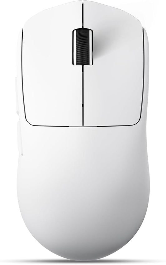 EWEADN X23Pro Wireless Gaming Mouse, 2.4G/BT5.0/USB-C Esports Gaming Mouse, 49g Lightweight Mouse Gaming, 12000 DPI Wireless Mouse with 6 Programmable Buttons,for Laptop/PC/Mac, White