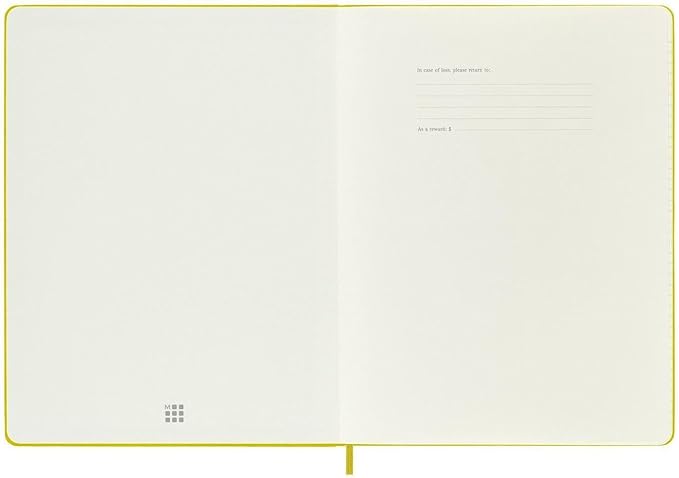 Moleskine Classic Notebook, Hard Cover, XL (7.5" x 9.5") Ruled/Lined, Hay Yellow (Silk), 192 Pages