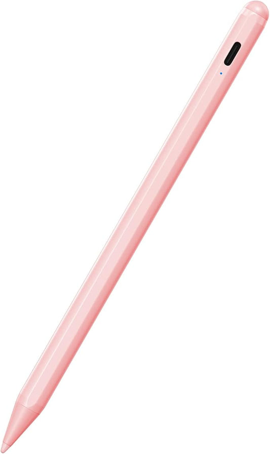 Stylus Pen for iPad 6th-11th Generation-2X Fast Charge Active Pencil Compatible with 2018-2025 Apple iPad Pro 11"/12.9"/M4, iPad Air 3/4/5/M2/M3,iPad mini 5/6 Gen-Pink