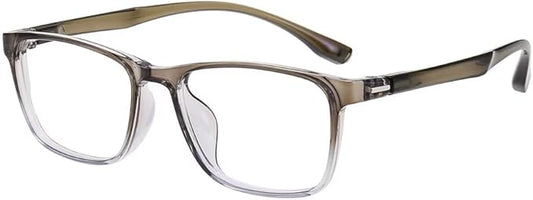 GUDVUE Blue Light Glasses for Men Rectangle Computer Glasses Gaming Eyeglasses, Martini Olive/Gray PRO