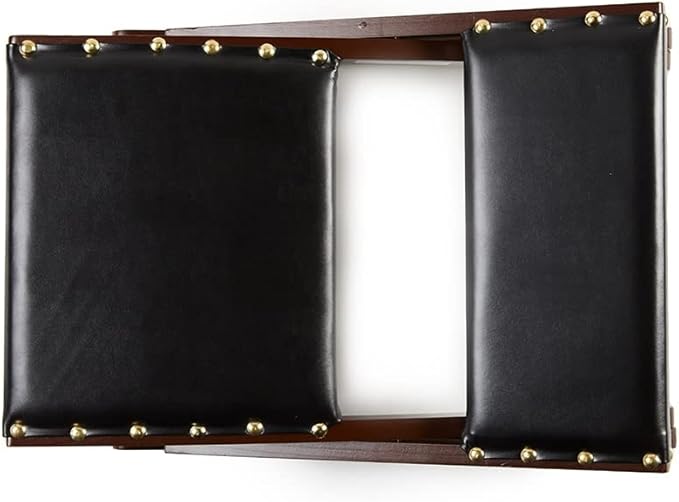 Foldable Upholstered Rocking Footrests - Black